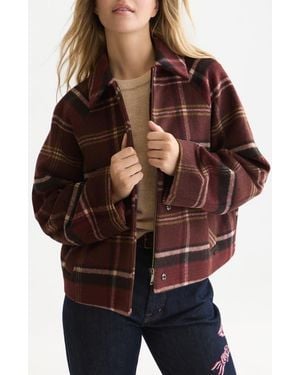 Scotch & Soda Checked Wool Blend Short Jacket - Multicolor