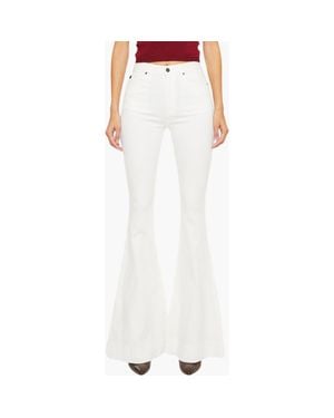 Kancan Braelynn Essentials High Rise Super Flare Jeans - White