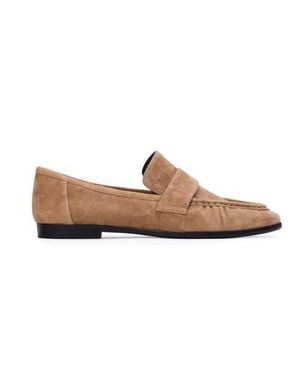 Black Suede Studio Arrow Suede Loafer - Brown