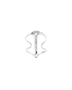 Uno De 50 Sterling Plated Rigid Bracelet Manta Ray Structure - Metallic