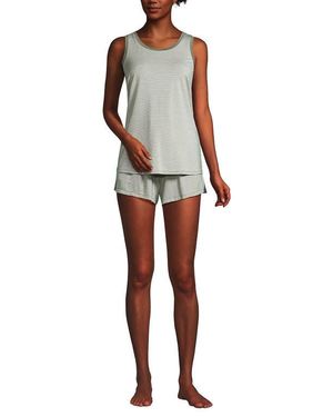 Lands' End Cooling 3 Piece Pajama Set - Multicolor