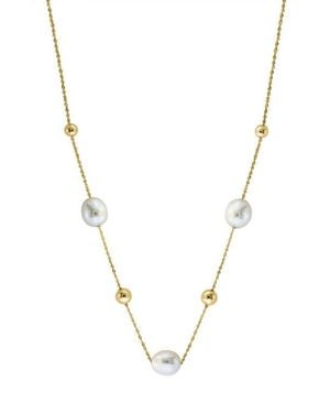 Effy 14K Freshwater Pearl & Bead Station Necklace - Multicolor