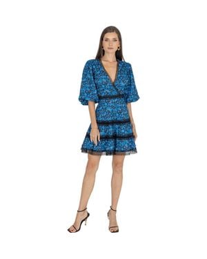 Akalia Antia Floral Dress - Blue
