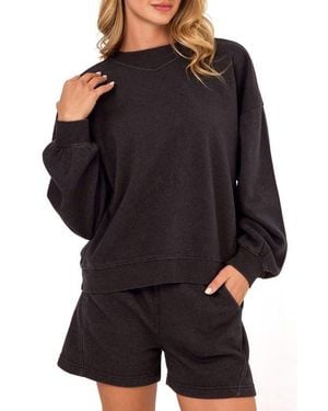 Threads For Thought Kaitlyn Mineral Wash Sweatshirt - Black