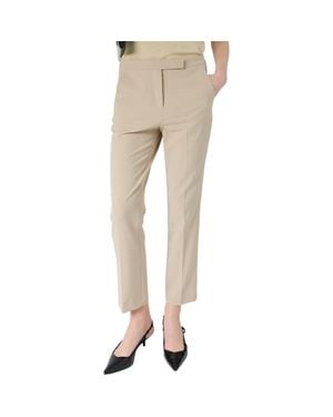 Gerard Darel Alya Tailored Mid Rise Pants - Natural