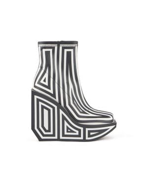 United Nude Wa Platform Bootie - Blue