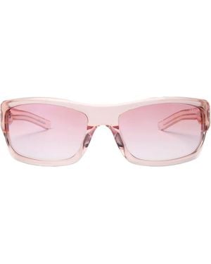 DEZI Tints Out 61Mm Gradient Wrap Sunglasses - Pink