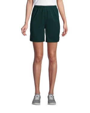 Lands' End School Uniform Mesh Gym Shorts - Green
