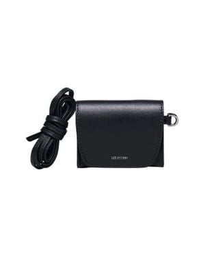 LIE STUDIO Stella Leather Wallet - Black
