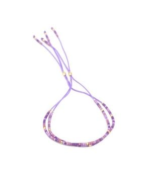 Emerson & Oliver Beaded Friendship Bracelet - Purple