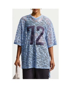 Nike Sportswear Chill Logo Mesh Jersey - Blue