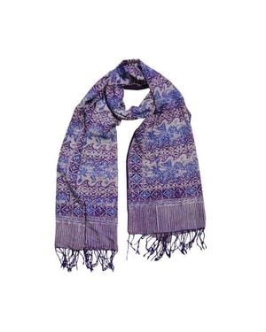 Kasih Coop Handmade Batik Scarf - Purple