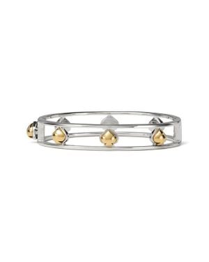 Kate Spade Spade Cutout Bangle Bracelet - White
