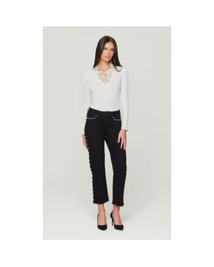 Generation Love Han Pearl Jeans - White
