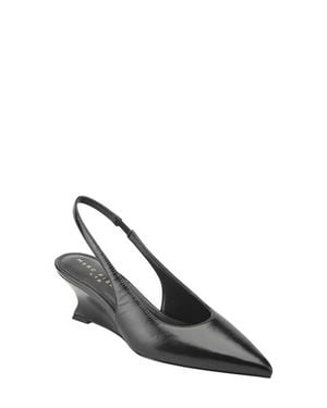 Marc Fisher Taten Slingback Pointed Toe Wedge Pump - Black