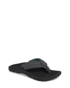 Olukai Hokua Flip Flop - Black