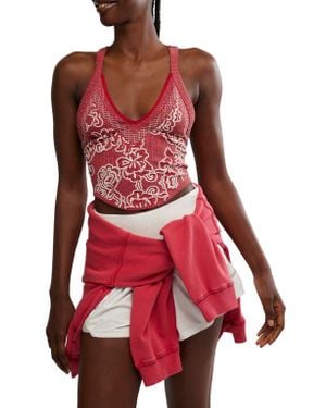 Free People Day Dream Crop Tank - Red