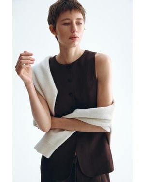 H&M Long Waistcoat - Brown