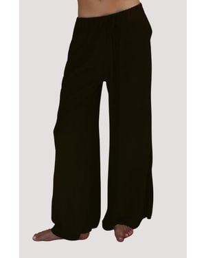 Stone Fox Koda Wide Leg Cover-Up Pants - Black