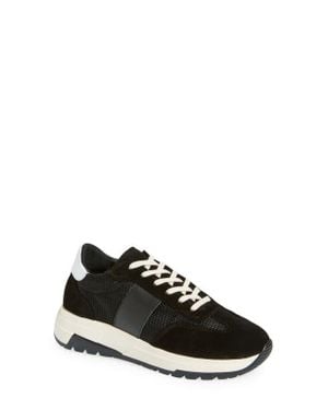 PAIGE Maya Mixed Media Sneaker - Black
