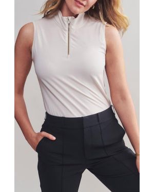 Rhone Course To Court Sleeveless Half Zip Top - Blue