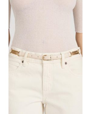 FRAME The Twisted Link Belt - Natural