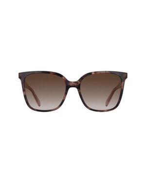 Longchamp Le Pliage 55Mm Gradient Modified Rectangular Sunglasses - Brown