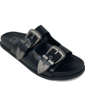 Shu Shop Dolly Two-Strap Sandal - Black