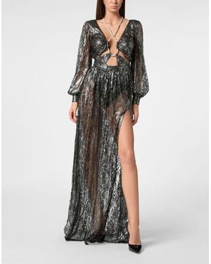 Philipp Plein Long Dress - Black