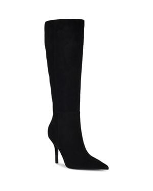 Nine West Gerty Pointed Toe Knee High Boot - Black
