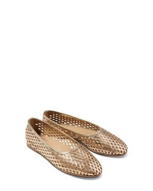 Beek Swiftlet Perforated Ballet Shoe - Natural