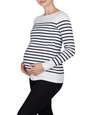 Cache Coeur Benodet Maternity And Nursing Sailor Shirt - Blue