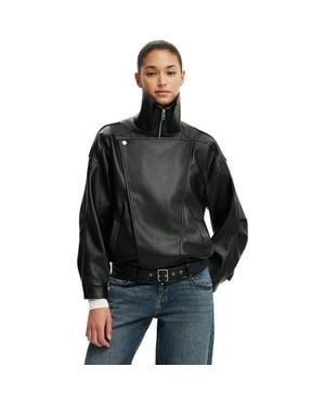 Cotton On Cove Biker Jacket - Black