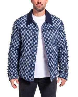 Maceoo Ascension 0012 Lined Denim Jacket - Blue