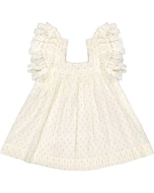 MER ST BARTH Serena Girl's Tassel Dress - Natural