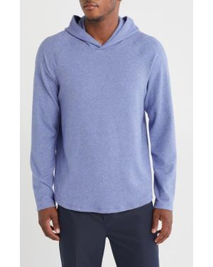 Vince Broken Twill Hoodie - Blue