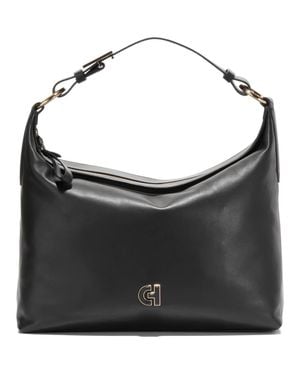 Cole Haan Kamila Leather Hobo Bag - Black