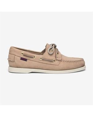 Sebago Portland Nubuck Boat Shoes - Natural