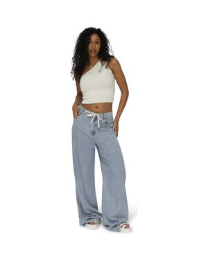 Belle & Bloom Set On You Wide Leg Pant - Blue
