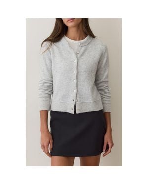 Marine Layer Sausalito Merino Wool Blend Cardigan - Gray