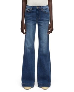 7 For All Mankind Dojo Flare Jeans - Blue