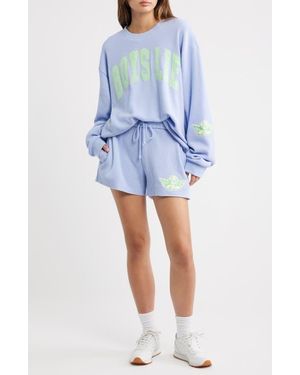 Boys Lie Razzle Dazzle V4 Waffle Knit Shorts - Blue