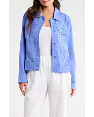 Tommy Bahama Two Palms Linen Raw Edge Jacket - Blue