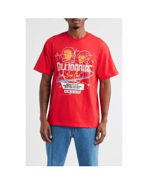 BBCICECREAM Lights Graphic T-Shirt - Red