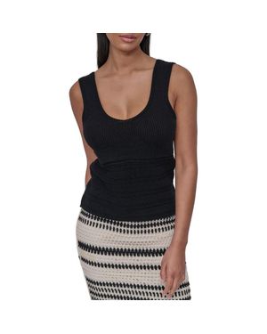 DKNY Sleeveless Tank Sweater - Black