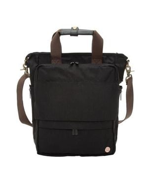 Token Waxed Nylon Fordham Convertible Backpack - Black