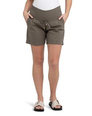 Ripe Maternity Philly Cotton Maternity Shorts - Multicolor