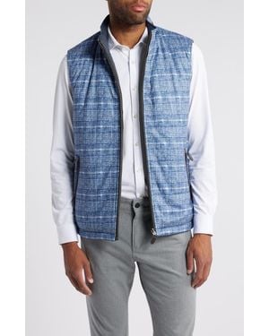 Johnston & Murphy Upton Quilted Reversible Vest - Blue