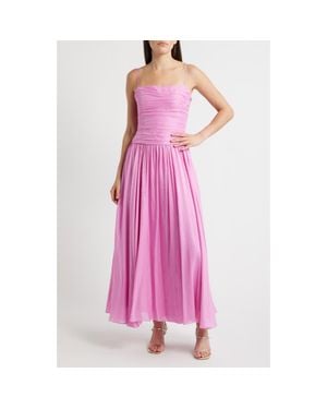 Kobi Halperin Jordyn Ruched Bodice Dress - Pink