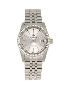 Empress Constance Automatic Bracelet Watch With Date - Metallic